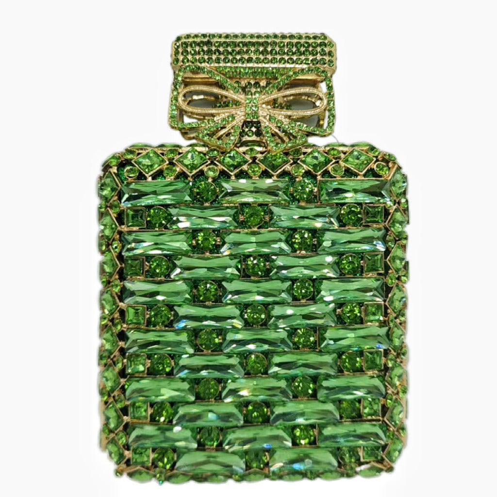 Perfume bottle with diamond hand bag Crystal Bag - E-Esther Clothing Store