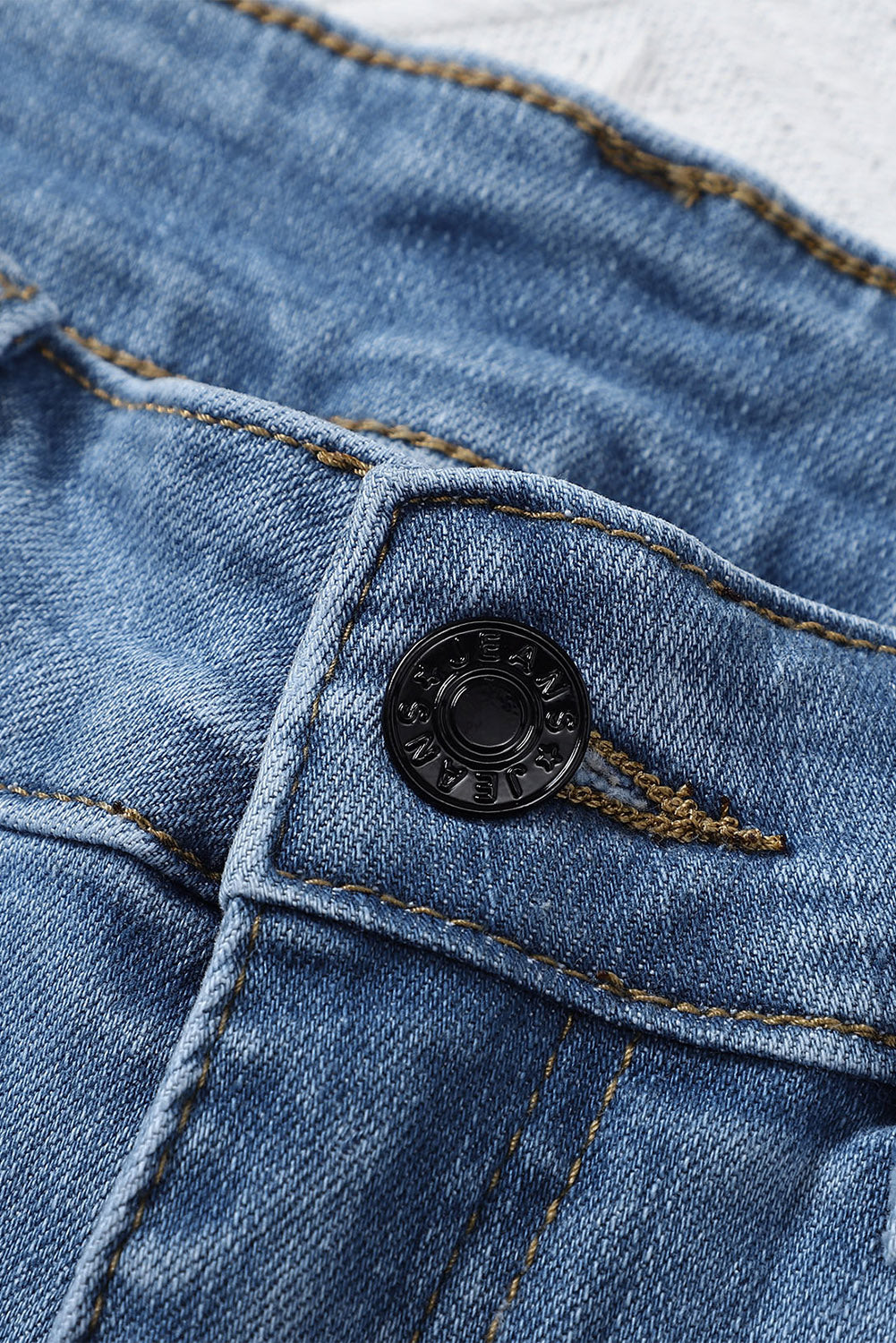Black Distressed Boyfriend Denim Pants - E-Esther Clothing Store