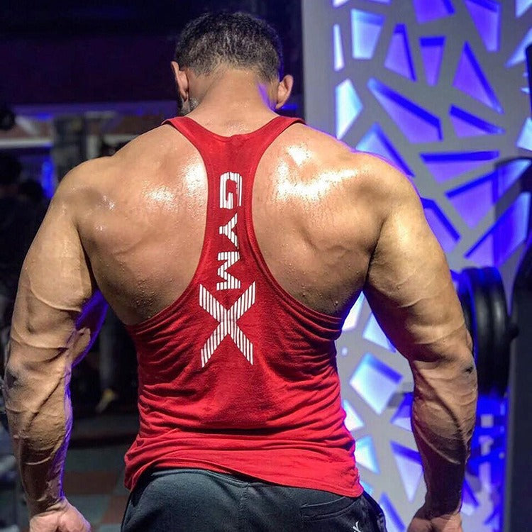 Mens Fitness Vest, Muscle Exercise Tight Fitting Shirt, Quick Drying Top, Fitness Suit, Muscle Training, Sleeveless - E-Esther Clothing Store