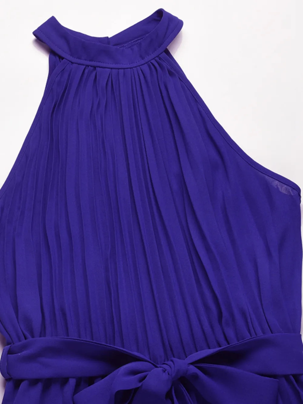 Cutout Tied Pleated Sleeveless Jumpsuit - E-Esther Clothing Store