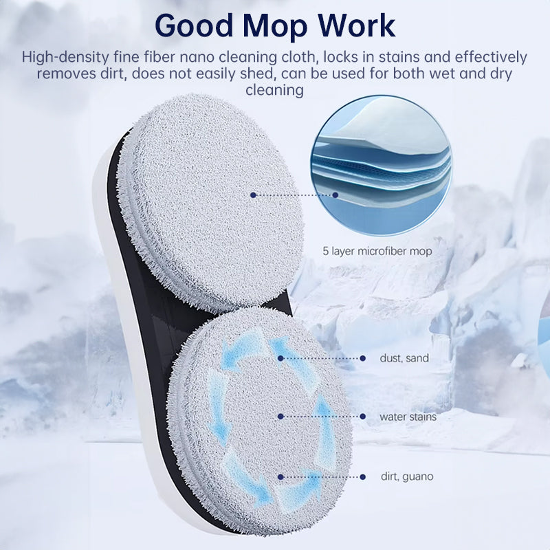 5600Pa Smart Window Cleaning Robot Auto-Guided, Remote-Controlled Glass Cleaner for Home Use - E-Esther Clothing Store
