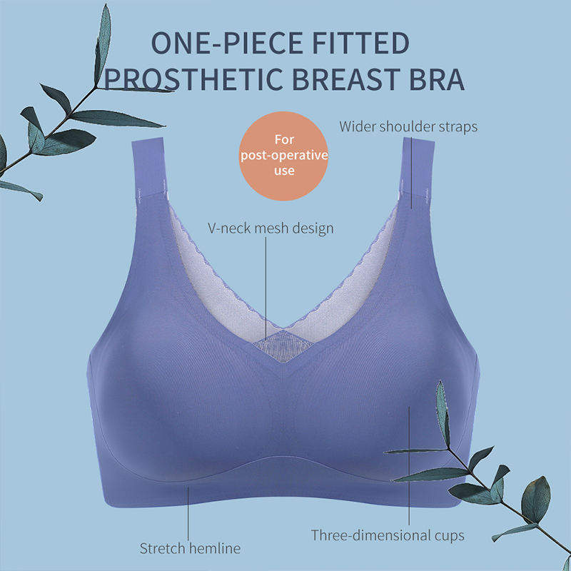 Artificial breast bra for breast removal surgery silicone women's fake breast and fake chest 2-in-1 bra