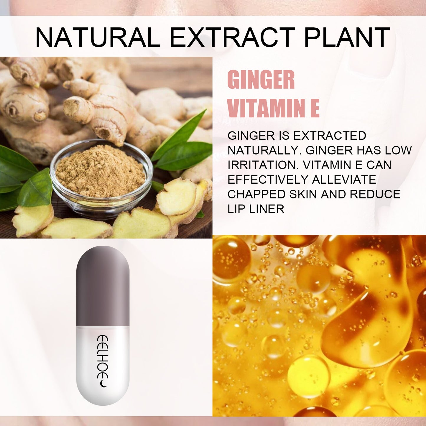 Day And Night Lip Moisturizing Capsule, Hydrates Increases Lip Elasticity And Volumizes Lip Duller Lip Plump Lip Liquid - E-Esther Clothing Store