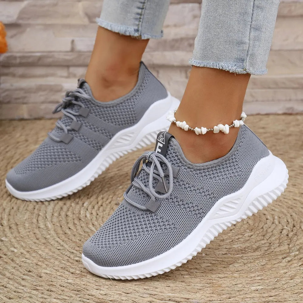 Breathable Mesh Lace Up Athletic - E-Esther Clothing Store
