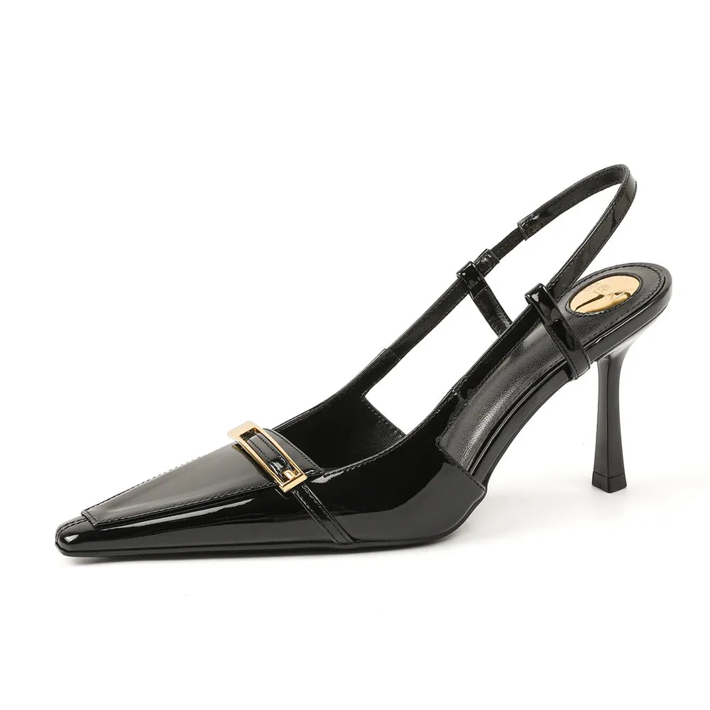 Point Toe Slingback Pumps - E-Esther Clothing Store