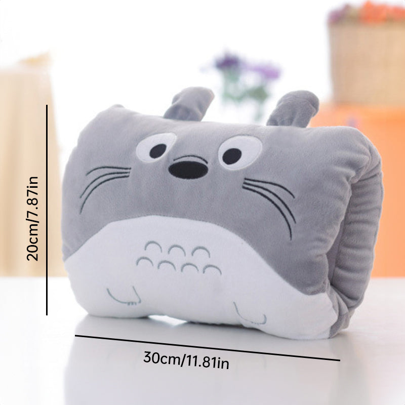 Animated nap pillow, warm hand cover, cylindrical cushion, creative hand warmer, girls' plush toy - E-Esther Clothing Store