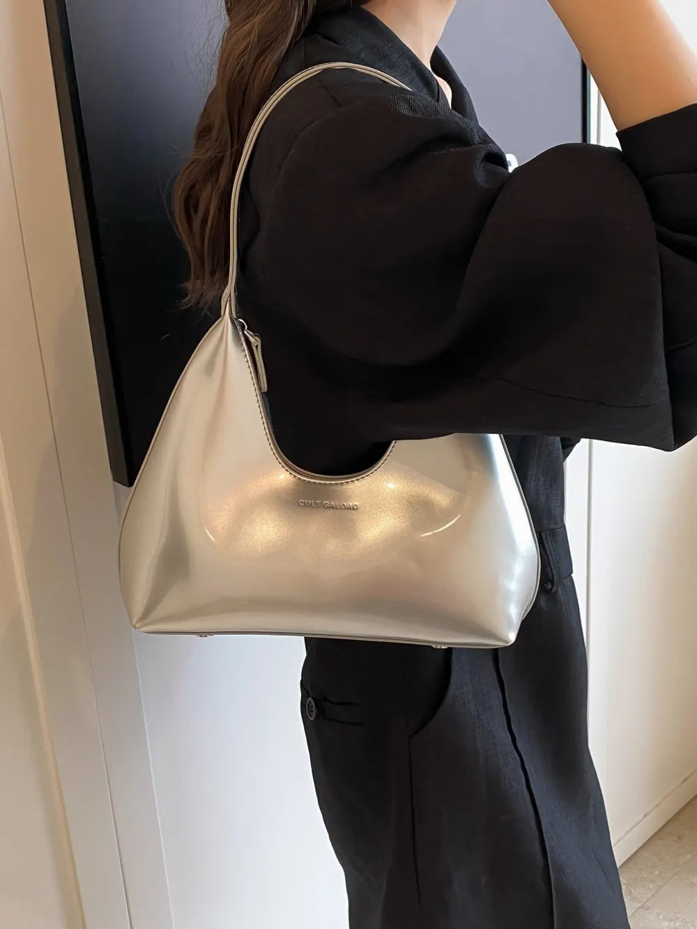 Moon Shape Shoulder Bag - E-Esther Clothing Store