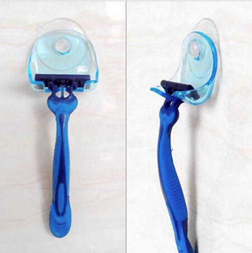 razor in suction cup holder storage hangers machine wall hook sucker towel bath accessories - E-Esther Clothing Store