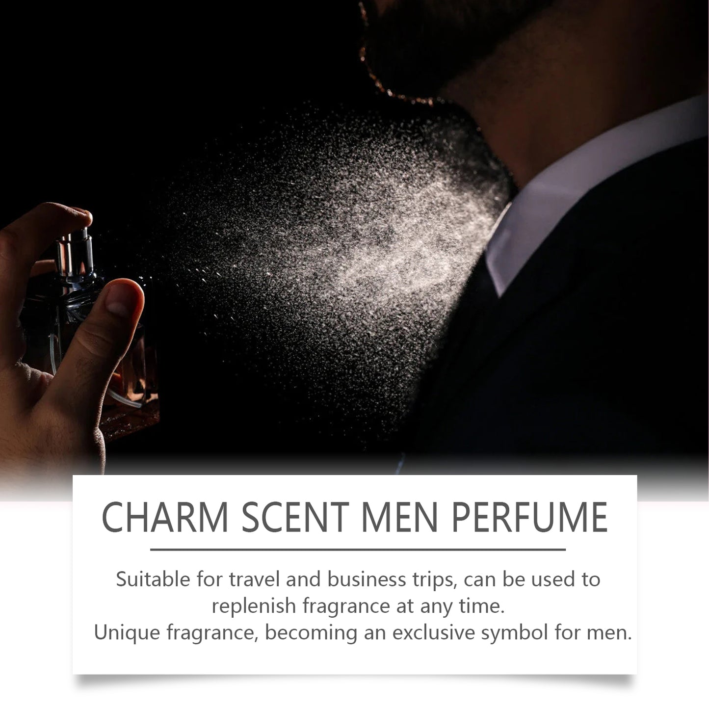 Men's Perfume, Long Lasting Light Fragrance Wood Fragrance Fresh Natural Release Men's Charm Perfume - E-Esther Clothing Store