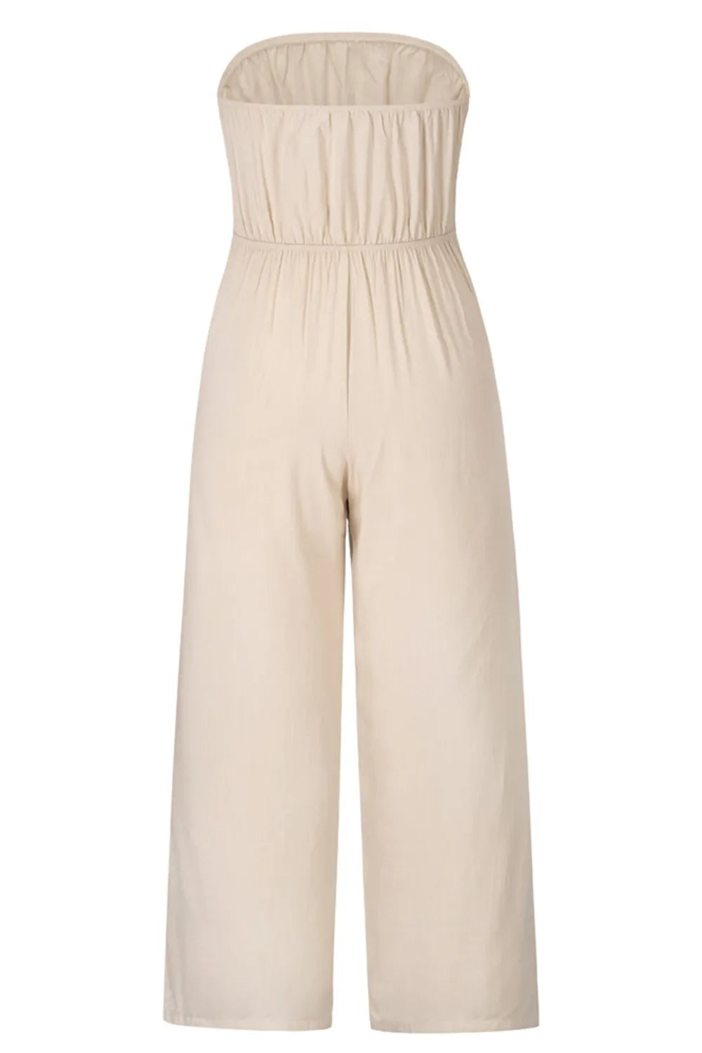 Tied Cutout Tube Wide Leg Jumpsuit - E-Esther Clothing Store