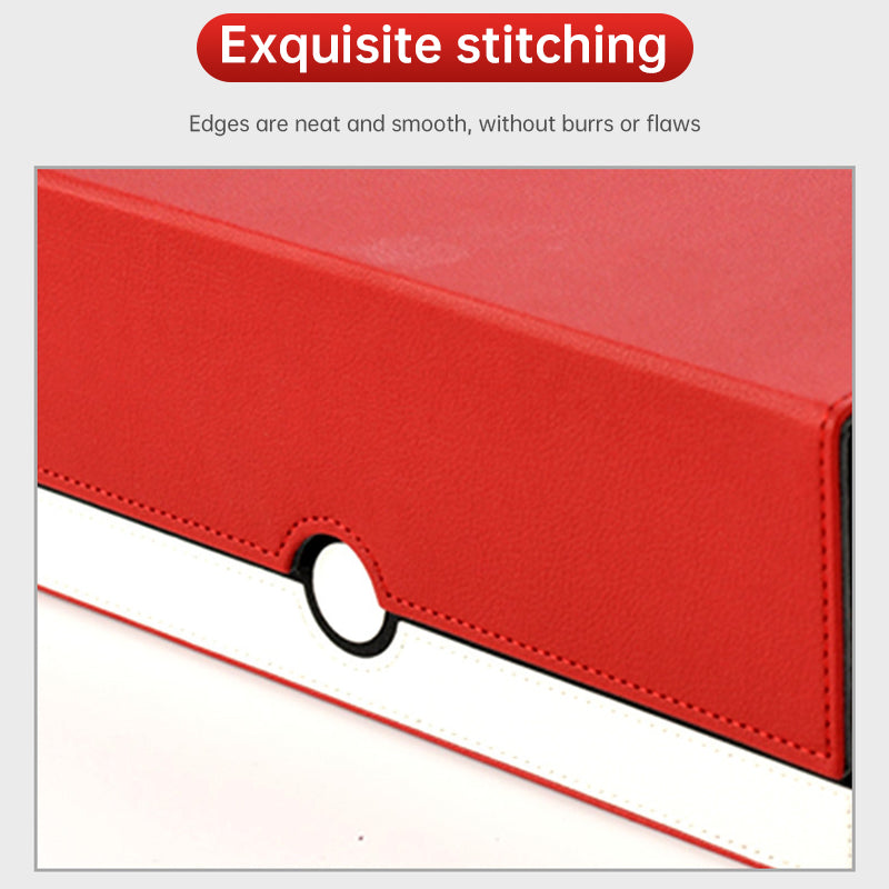 Row Card Holder. Large - capacity, Patchwork. Holds 3000+ Naked Cards. PU Leather