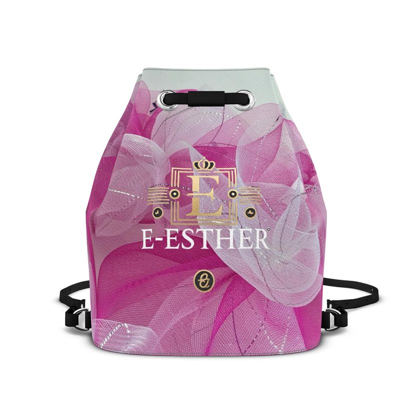 Fuchsia Rose Bucket Bag - E-Esther Clothing Store
