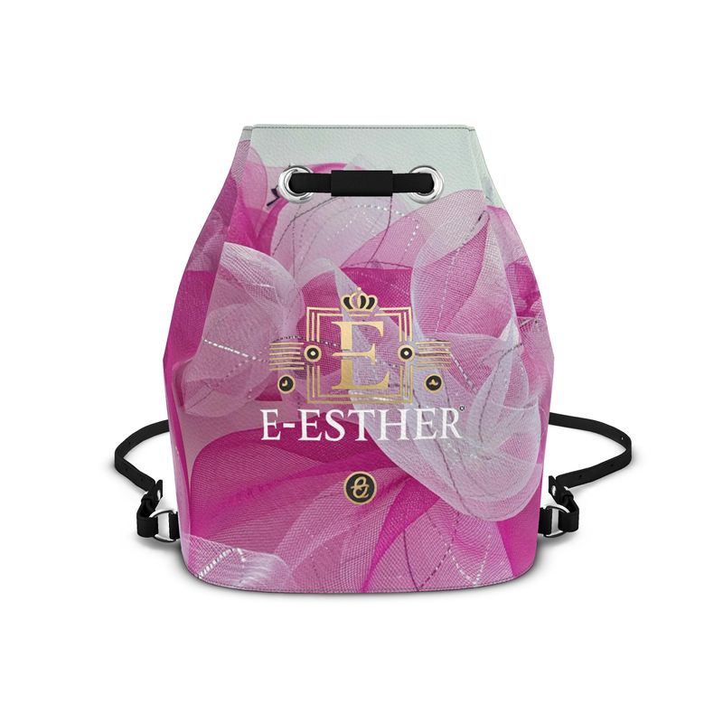 Fuchsia Rose Bucket Bag - E-Esther Clothing Store
