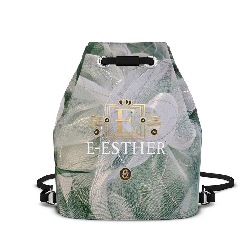 Emerald Pearl and White Bucket Bag - E-Esther Clothing Store