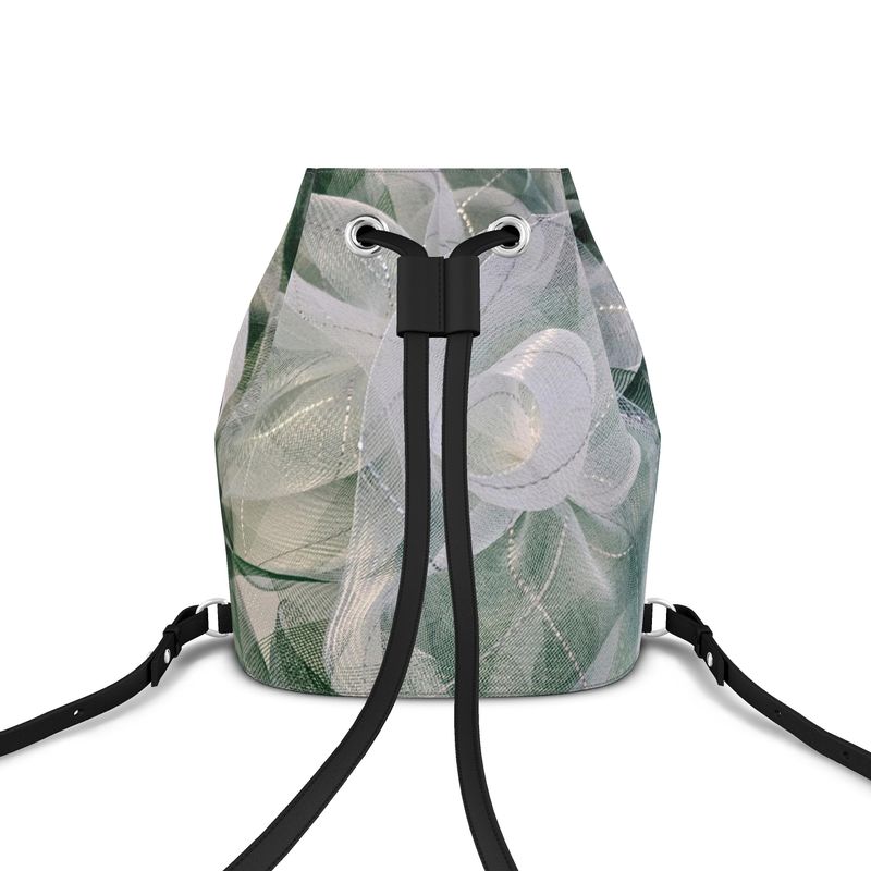 Emerald Pearl and White Bucket Bag - E-Esther Clothing Store