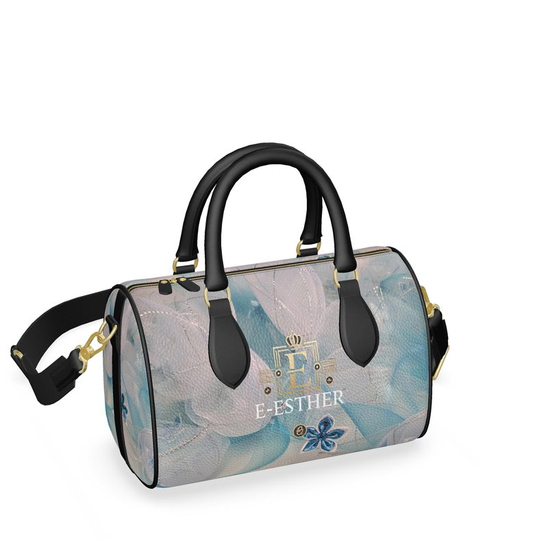 Crystal Blue Mini Duffle Bag - E-Esther Clothing Store