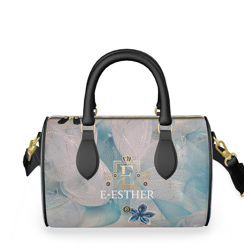 Crystal Blue Mini Duffle Bag - E-Esther Clothing Store