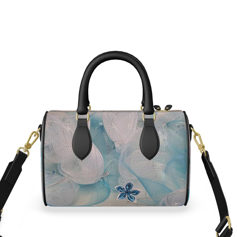 Crystal Blue Mini Duffle Bag - E-Esther Clothing Store