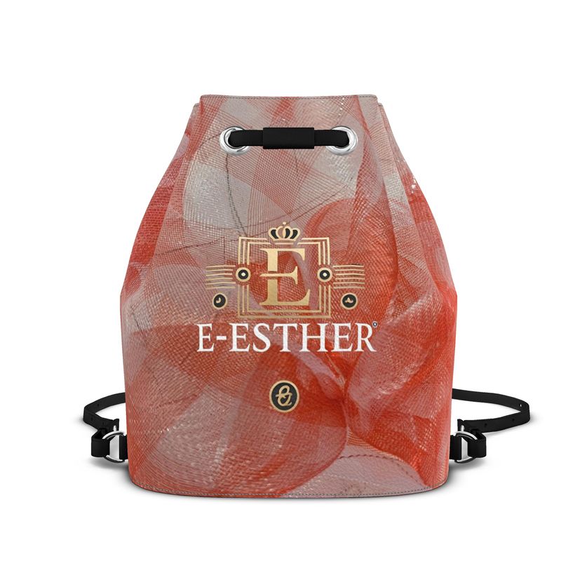 Dark Peach Bucket Backpack - E-Esther Clothing Store