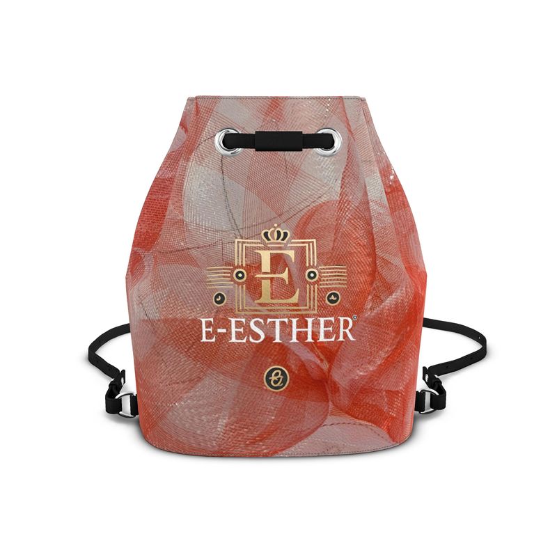 Dark Peach Bucket Backpack - E-Esther Clothing Store