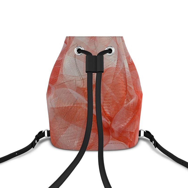 Dark Peach Bucket Backpack - E-Esther Clothing Store
