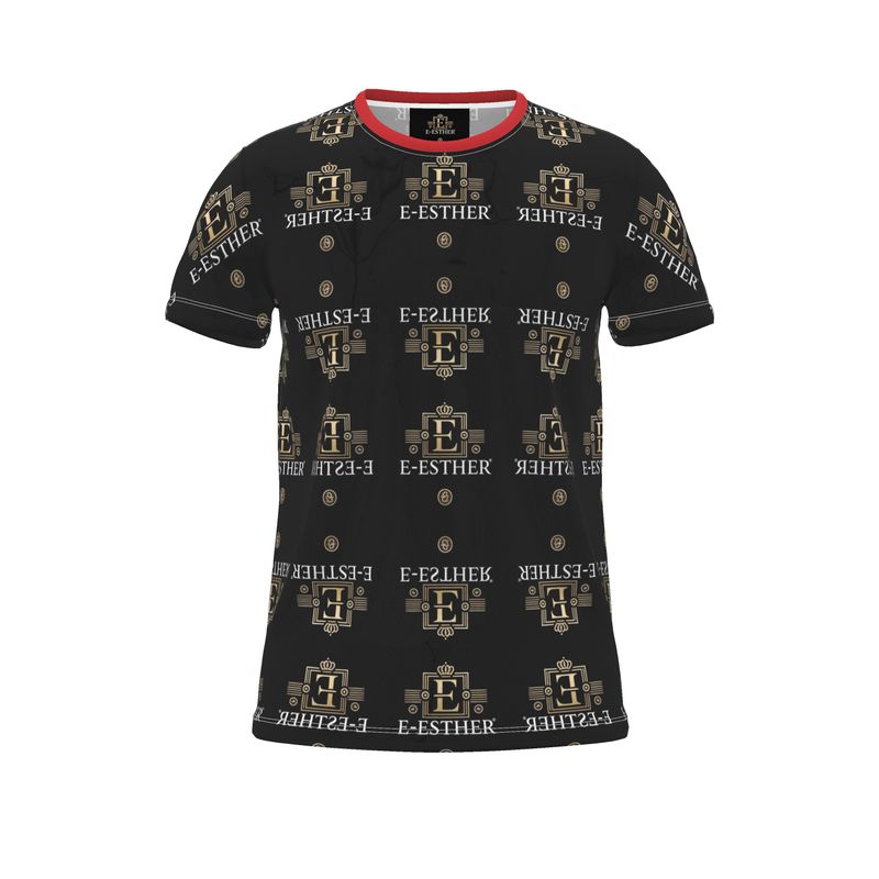 Cut And Sew All Over Print T Shirt - E-Esther Clothing Store