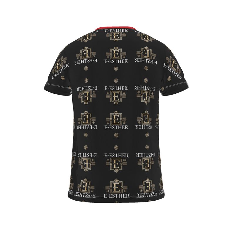 Cut And Sew All Over Print T Shirt - E-Esther Clothing Store