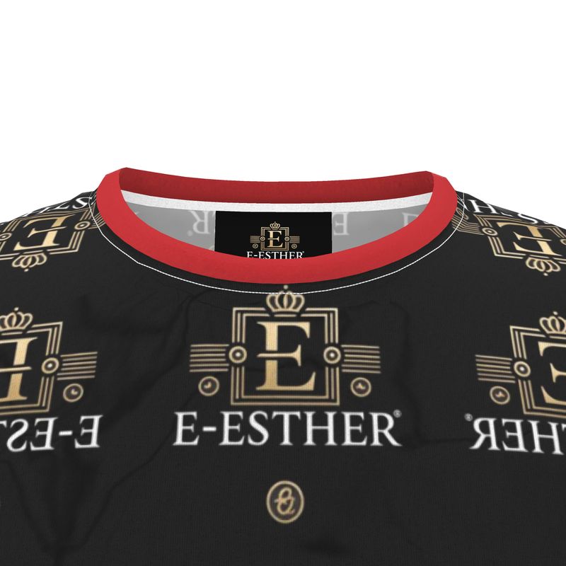 Cut And Sew All Over Print T Shirt - E-Esther Clothing Store