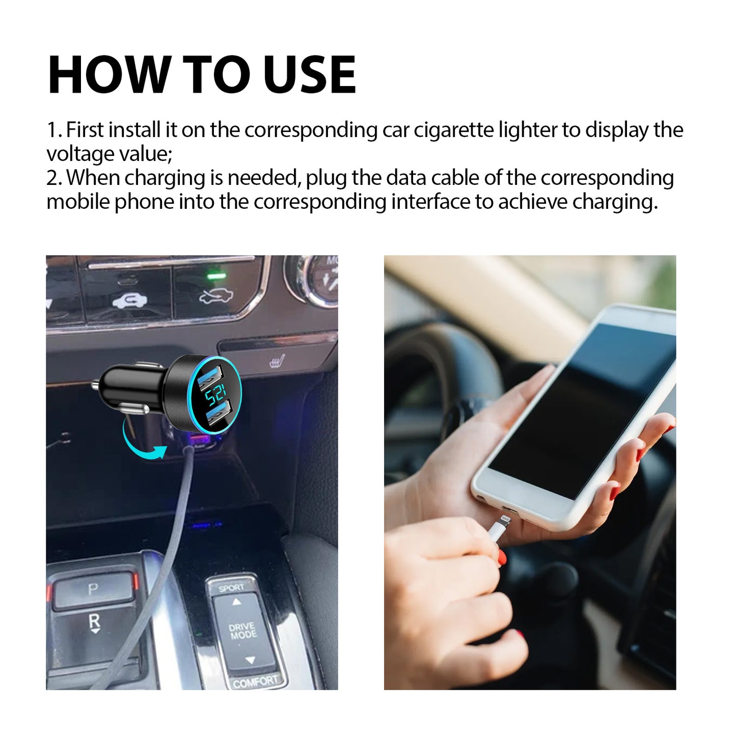 Car Dual USB Interface