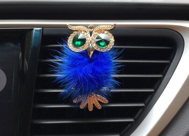 1Pcs Crystal Owl Car Air Freshener Auto Outlet Perfume Clip Interior Accessories Car-styling Vent Solid Fragrance Diffuser - E-Esther Clothing Store