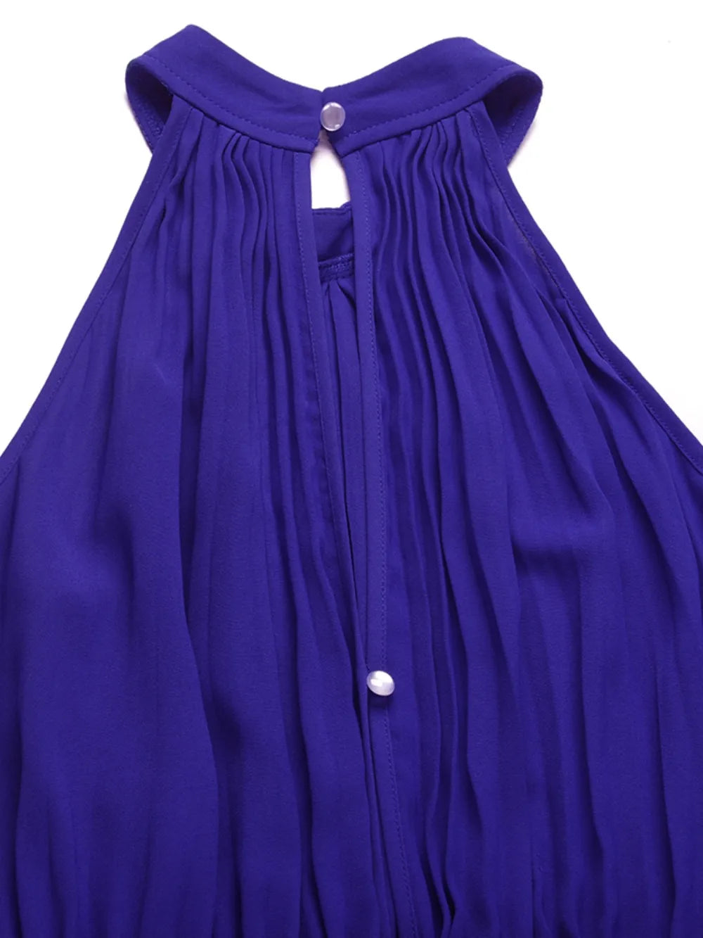 Cutout Tied Pleated Sleeveless Jumpsuit - E-Esther Clothing Store
