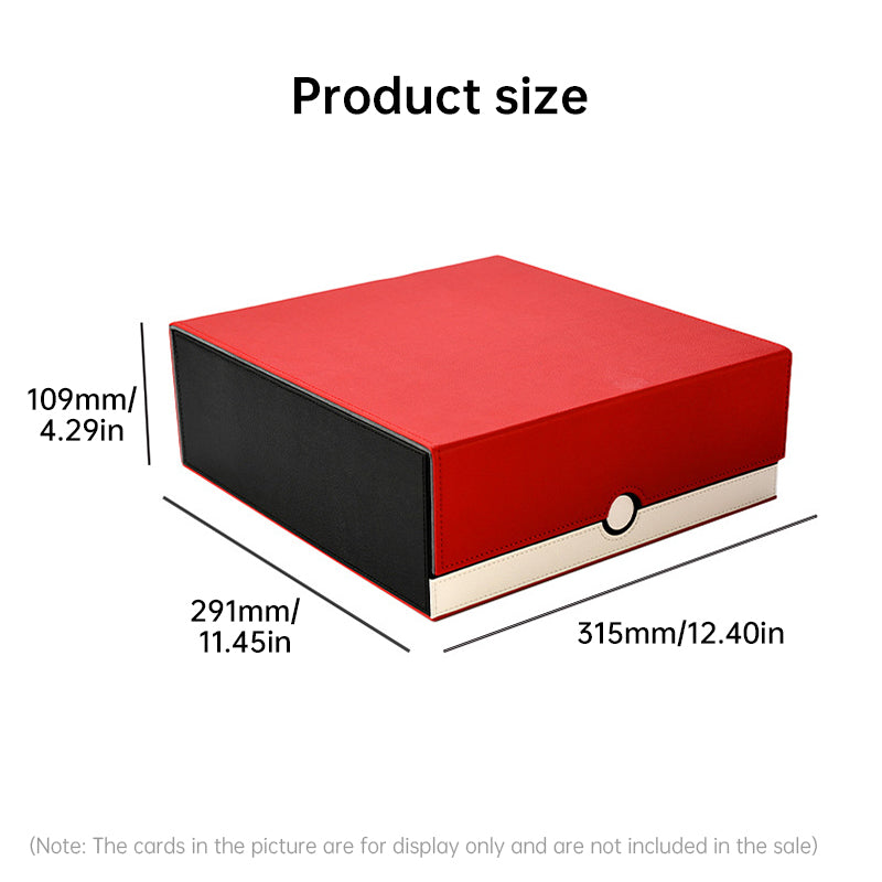 Row Card Holder. Large - capacity, Patchwork. Holds 3000+ Naked Cards. PU Leather