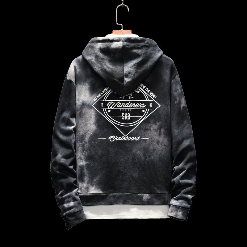 shark Hoodie Men fashion Hoodies mens Clothes patchwork sweatshirt Punk Rock Print Sweatshirt Casual Mens Clothing Streetwear - E-Esther Clothing Store
