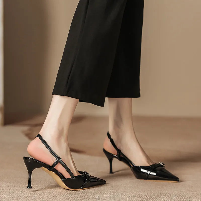 Point Toe Slingback Pumps - E-Esther Clothing Store