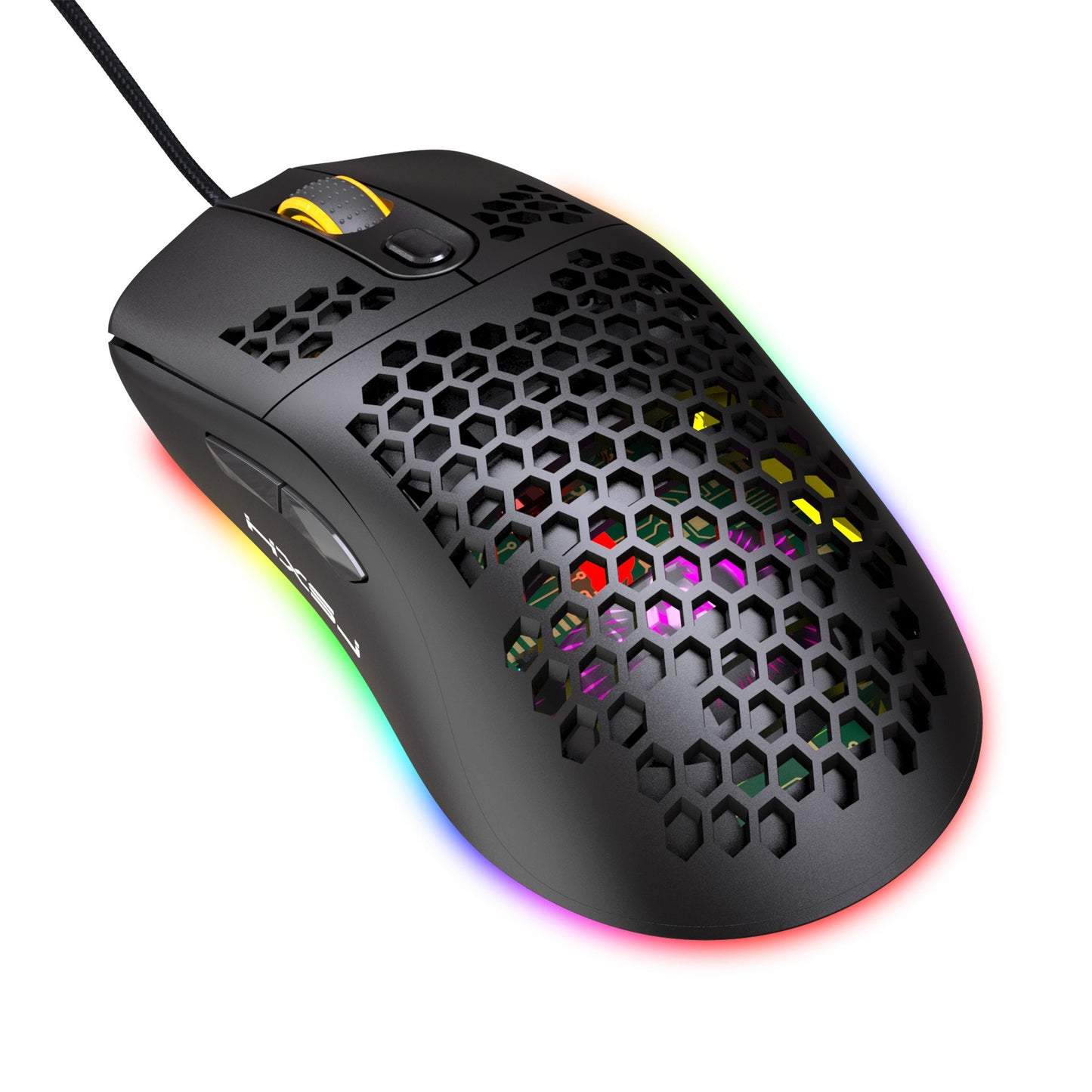 Hollow hole mouse RGB gaming luminous computer office mouse - E-Esther Clothing Store
