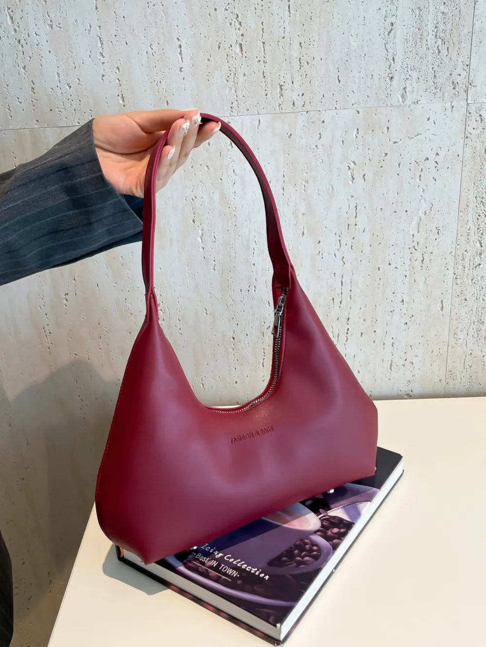 Moon Shape Shoulder Bag - E-Esther Clothing Store