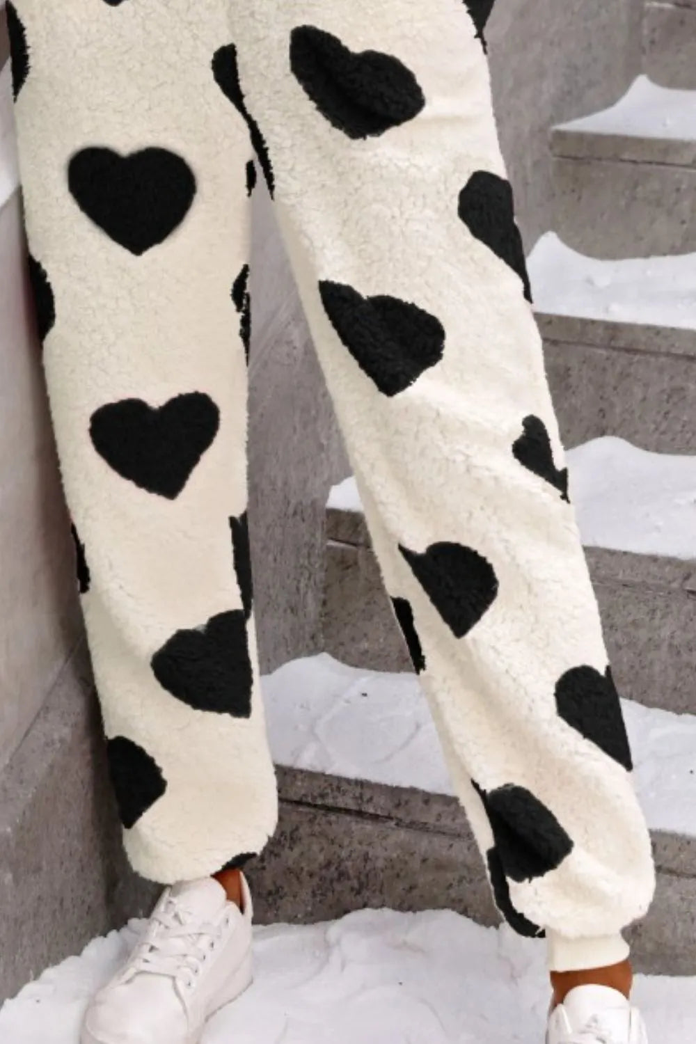 Heart Zip Up Hooded Lounge Jumpsuit - E-Esther Clothing Store