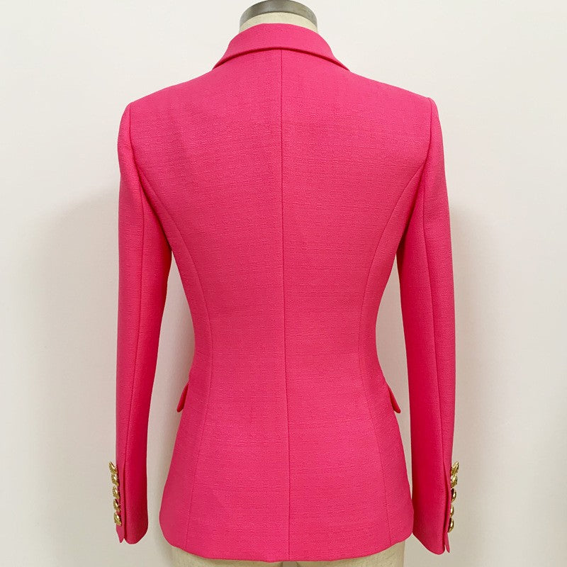 New Double Breasted Blazer Coats Women Fashion Party Club Clothes Long Sleeves Sequin Shinny Jackets Luxury Oversized - E-Esther Clothing Store