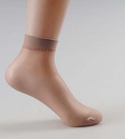 20 Pieces 10 Pairs Multicolor Ankle High Sexy Simple Ultra Thin Short Nylon Socks Women Crystal Transparent Elastic Girl Socks - E-Esther Clothing Store