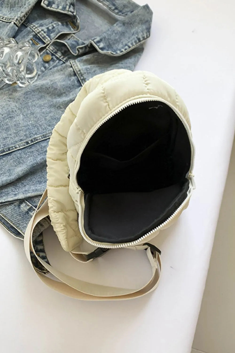 Quilted Nylon Crossbody Bag - E-Esther Clothing Store