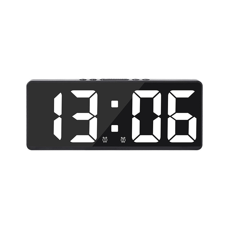 Multifunctional LED Digital Clock: Features number display, color nightlight, temp, calendar, alarm. Large size, backlit, great - E-Esther Clothing Store