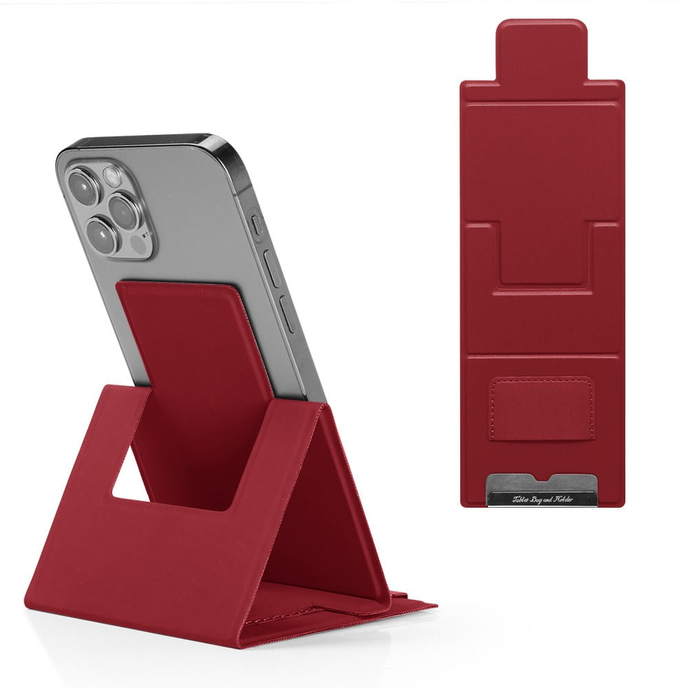 Personalized mobile phone stand desktop office folding stand PU leather ultra-thin stand - E-Esther Clothing Store
