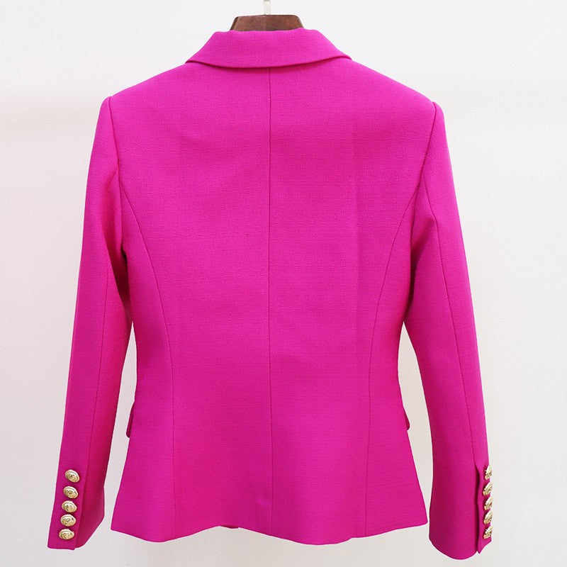 New Double Breasted Blazer Coats Women Fashion Party Club Clothes Long Sleeves Sequin Shinny Jackets Luxury Oversized - E-Esther Clothing Store