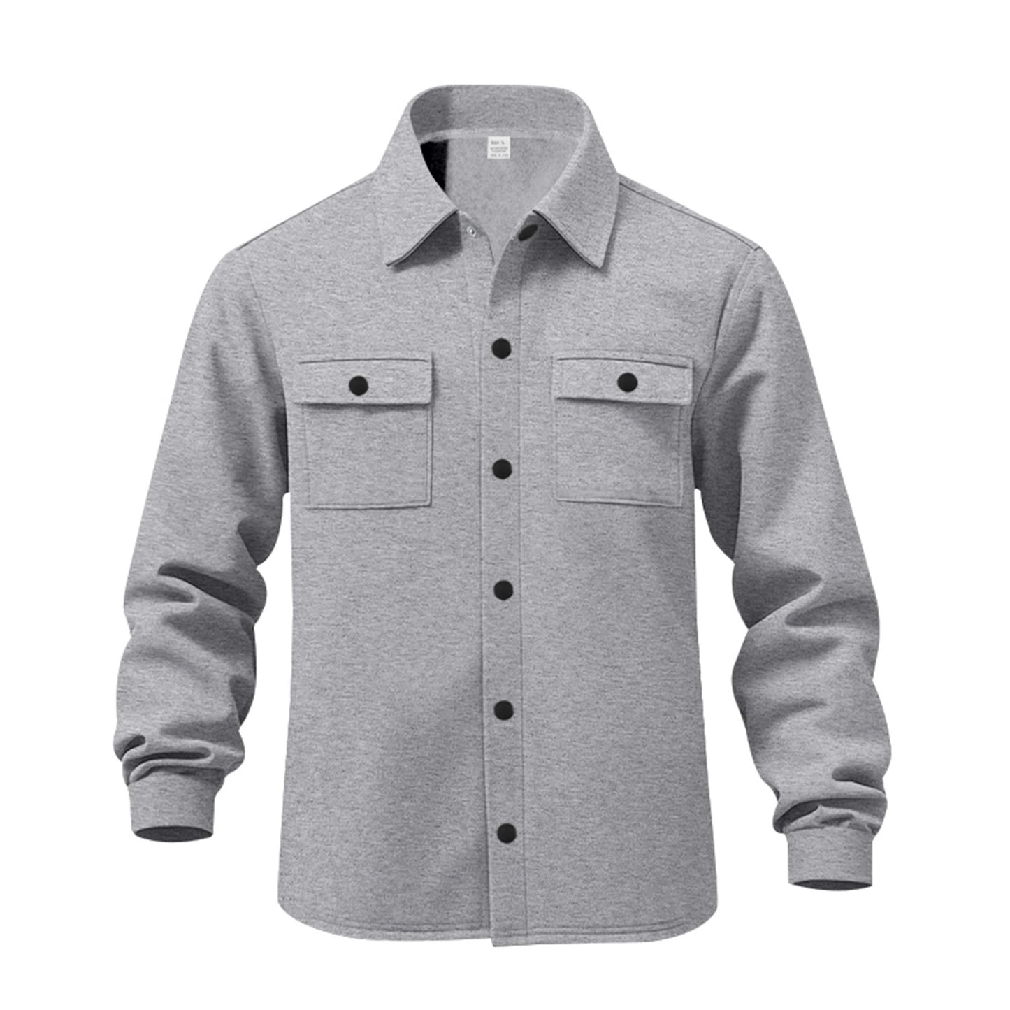 American casual men's single breasted solid color casual jacket jacket for men - E-Esther Clothing Store