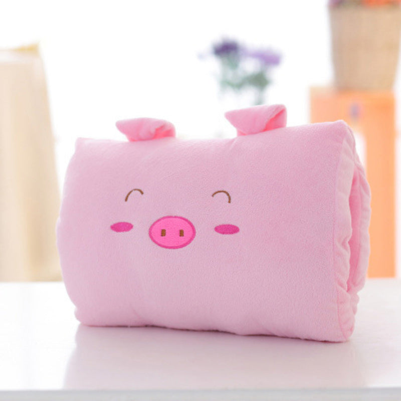 Animated nap pillow, warm hand cover, cylindrical cushion, creative hand warmer, girls' plush toy - E-Esther Clothing Store