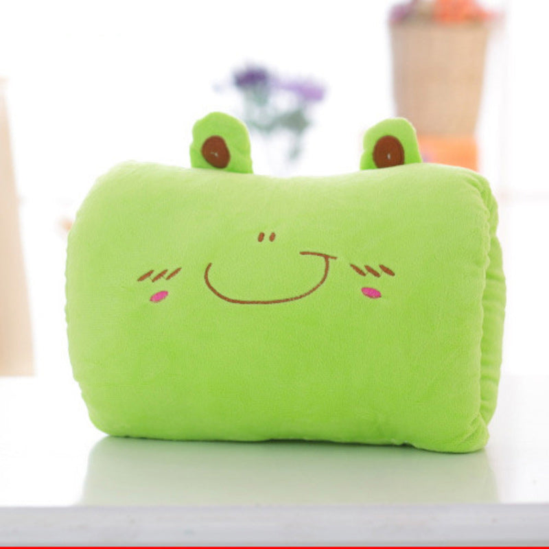 Animated nap pillow, warm hand cover, cylindrical cushion, creative hand warmer, girls' plush toy - E-Esther Clothing Store