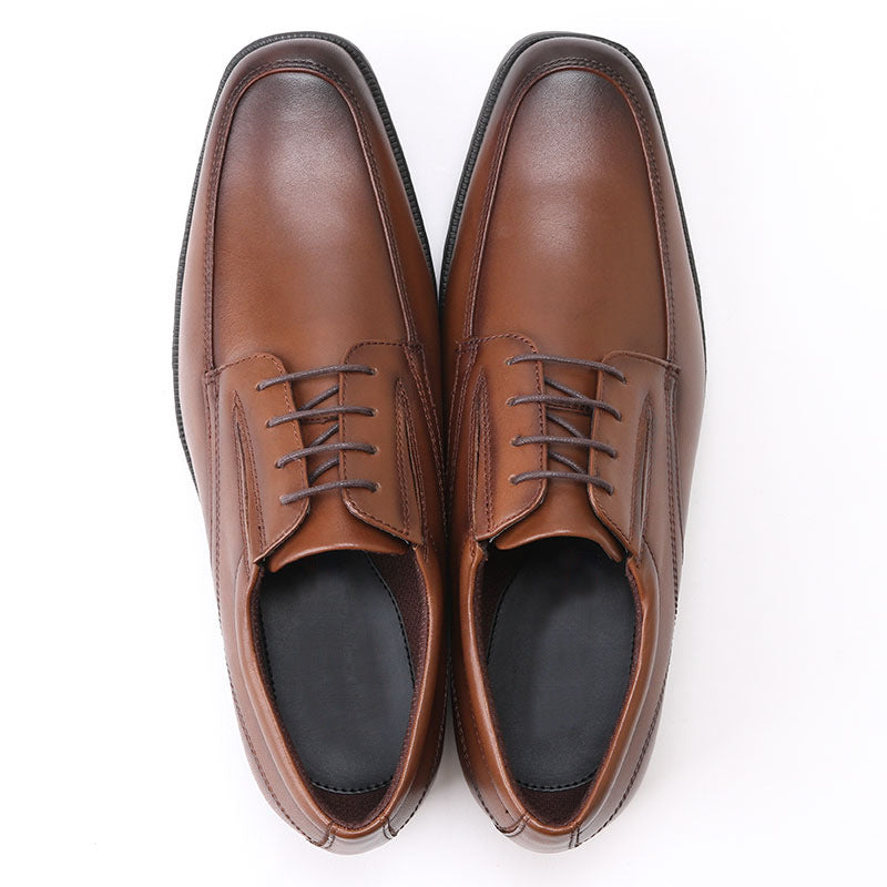 Men's leather shoes, men's color polishing shoes, men's shoes, one foot stepping men's leather shoes, small square toe Japanese men's leather shoes - E-Esther Clothing Store
