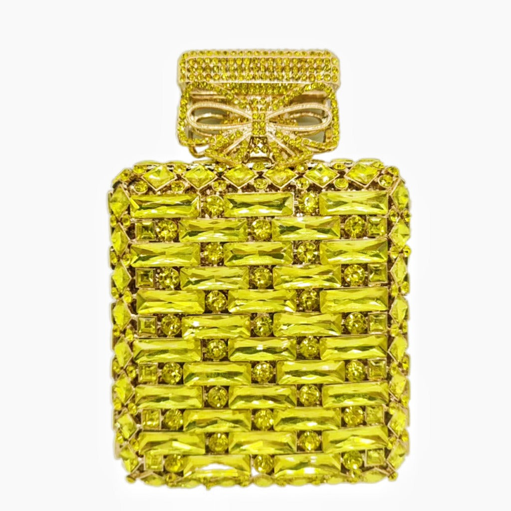 Perfume bottle with diamond hand bag Crystal Bag - E-Esther Clothing Store