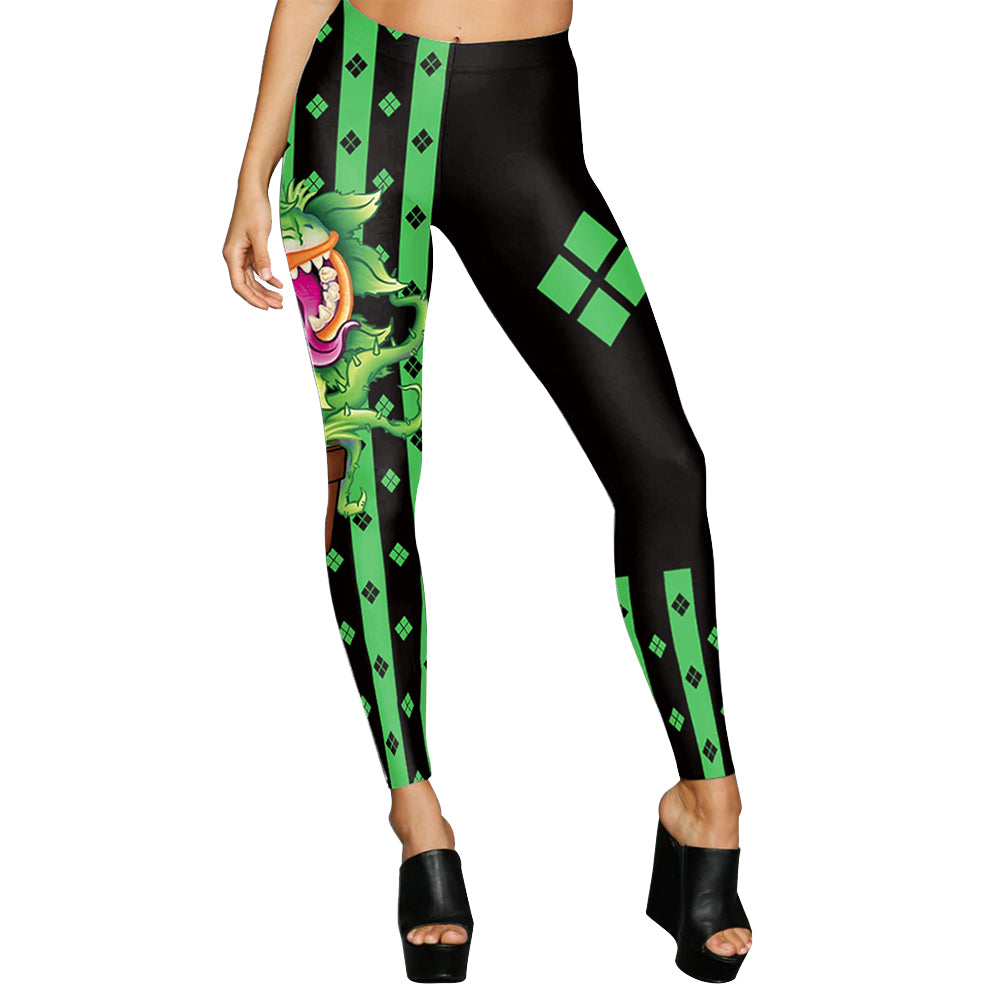 New Arrival Women Leggings Halloween Day Party Clown Cosplay Printed Leggins Pants 3D Digital Fitness Trousers - E-Esther Clothing Store