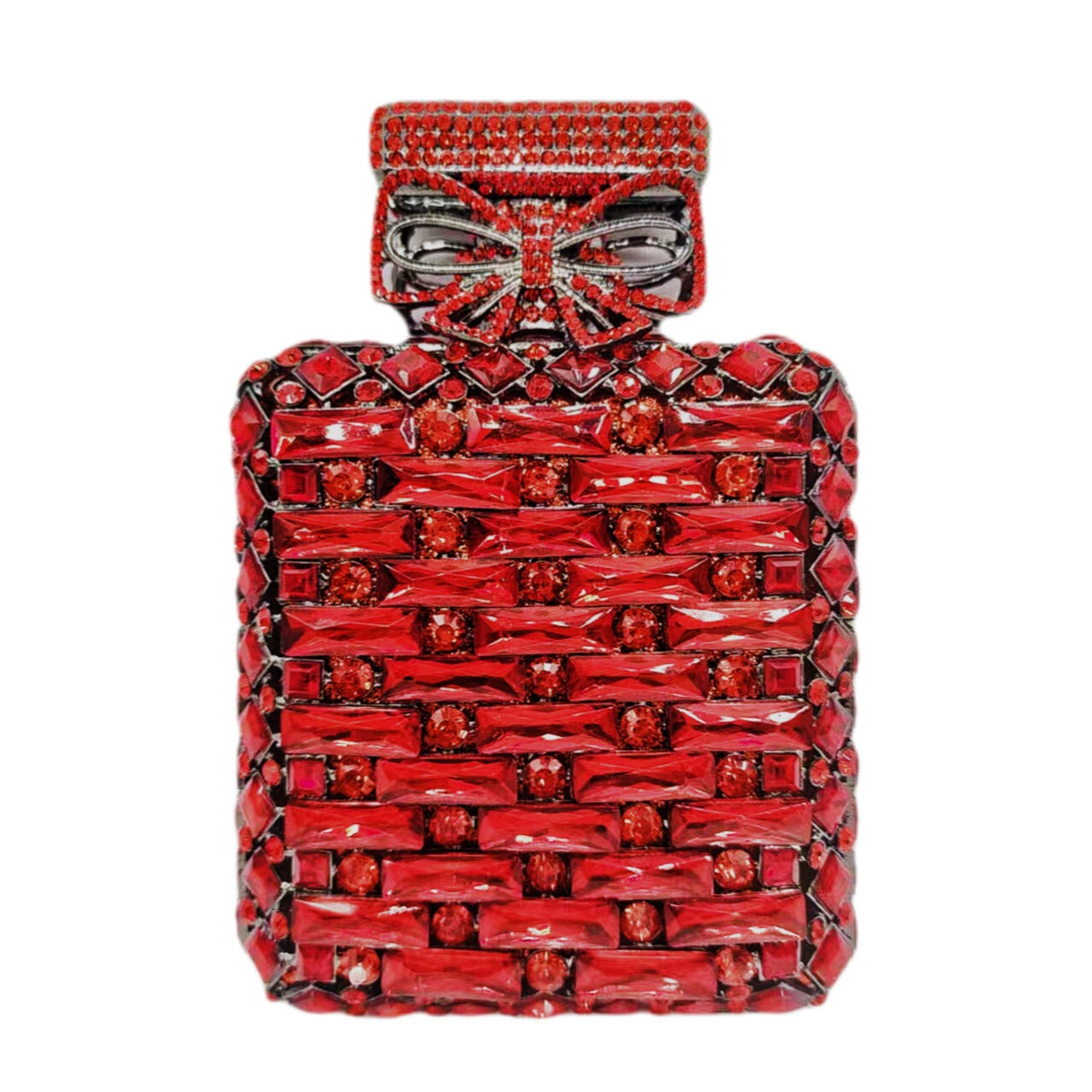 Perfume bottle with diamond hand bag Crystal Bag - E-Esther Clothing Store